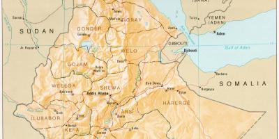 Les plus anciens Éthiopiens carte