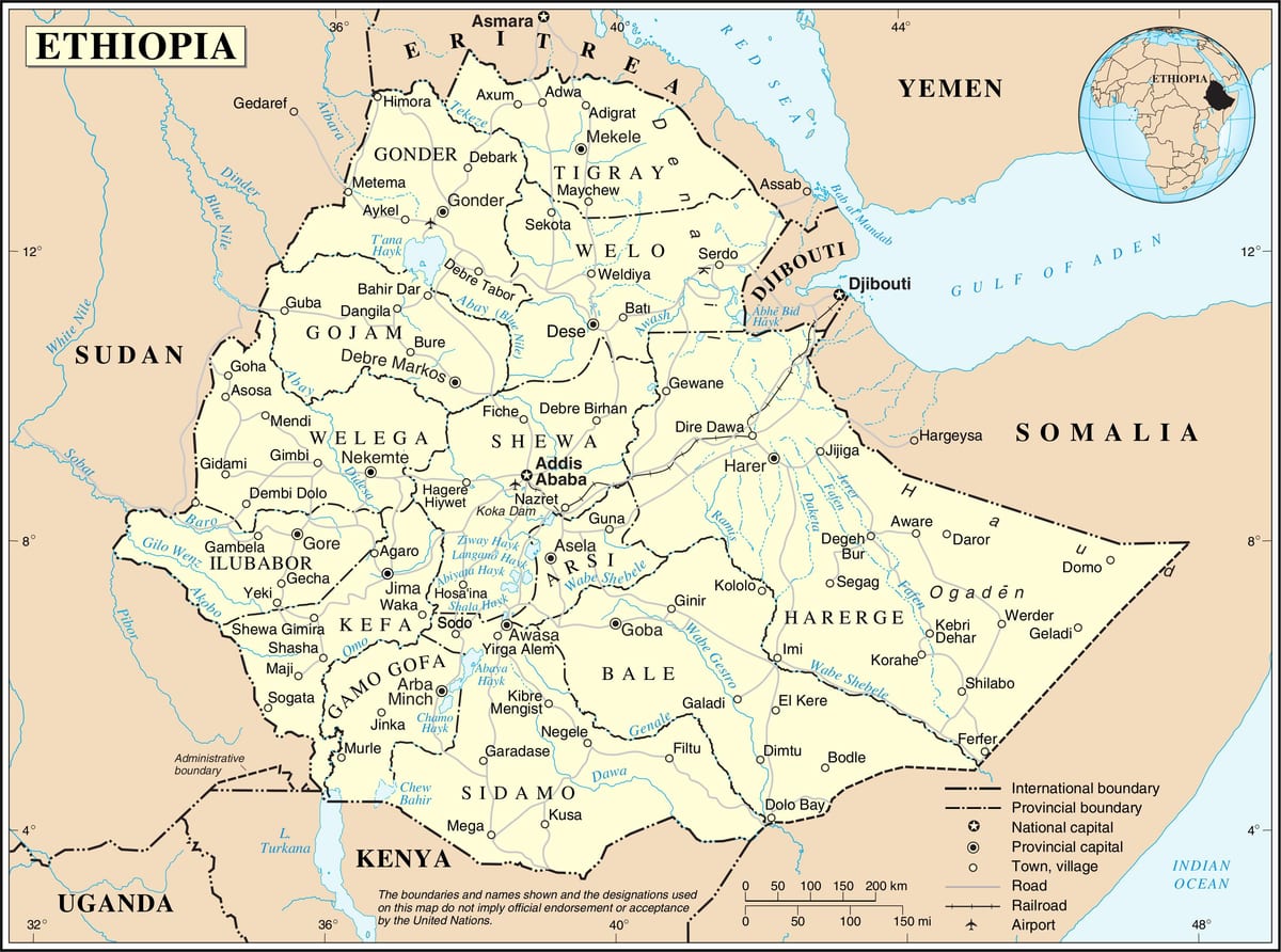 L'ethiopie mapping agency