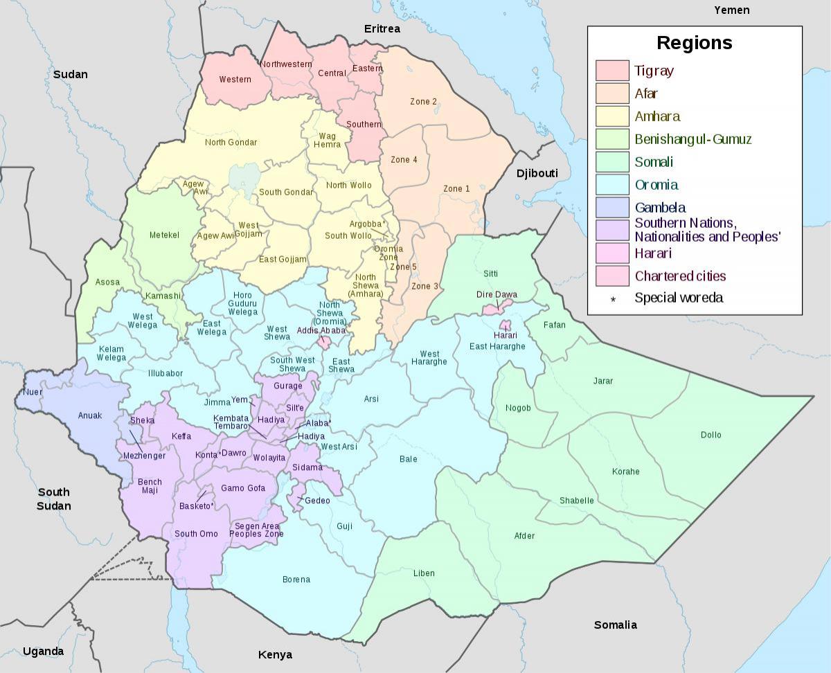 hawassa Ethiopie carte