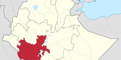 Carte du sud de l'Ethiopie