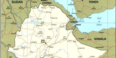 Carte de l'éthiopie cartographie de l'autorité