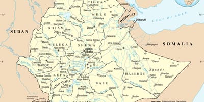Carte en Ethiopie